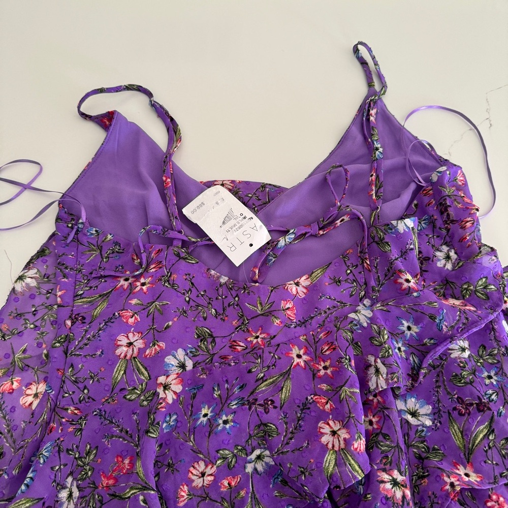 ASTR The Label Purple Ruffle Dress - Picture 6 of 6